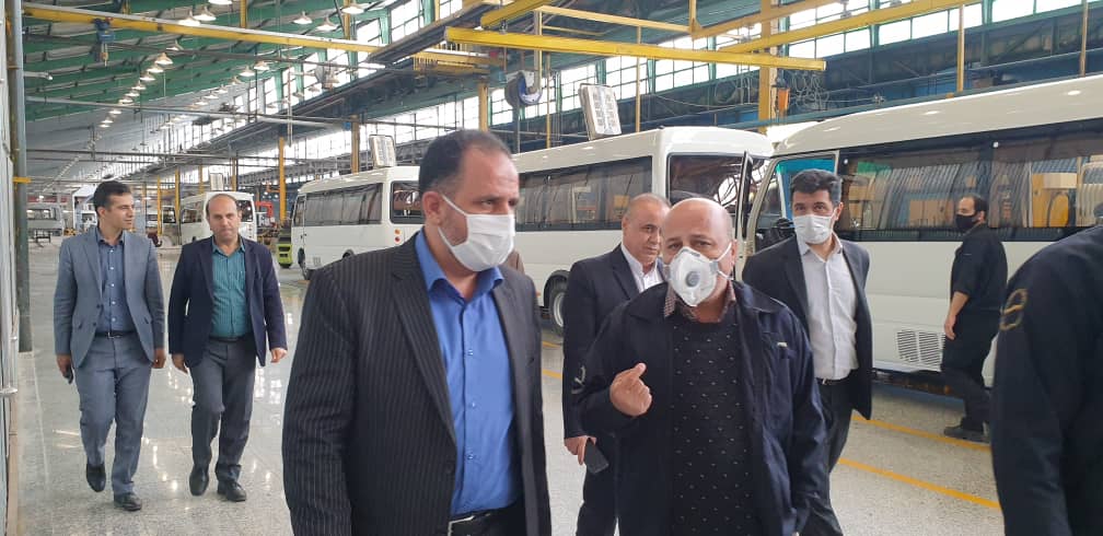 بازدید مدیرعامل شرکت شهرک های صنعتی استان قزوین و هیات همراه از کارخانه بهمن دیزل